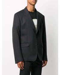 Blazer en laine gris foncé Givenchy