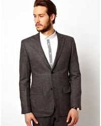 Blazer en laine gris foncé Merc