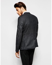 Blazer en laine gris foncé