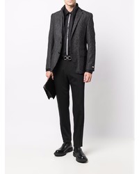 Blazer en laine gris foncé Karl Lagerfeld