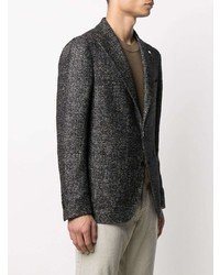 Blazer en laine gris foncé Tagliatore