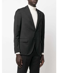 Blazer en laine gris foncé Lardini