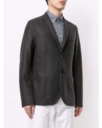 Blazer en laine gris foncé Harris Wharf London