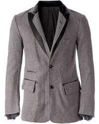 Blazer en laine gris