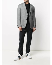 Blazer en laine gris Z Zegna