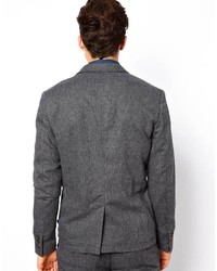 Blazer en laine gris Farah