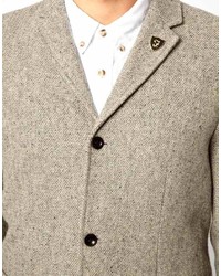 Blazer en laine gris Farah