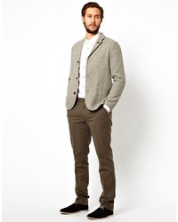 Blazer en laine gris Farah