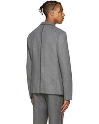 Blazer en laine gris Wooyoungmi