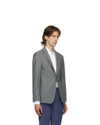 Blazer en laine gris BOSS