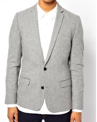 Blazer en laine gris