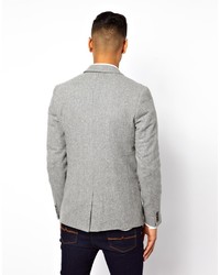 Blazer en laine gris