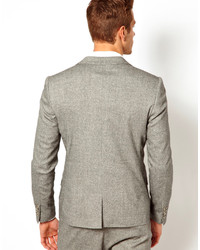 Blazer en laine gris Asos