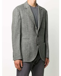 Blazer en laine gris Brunello Cucinelli