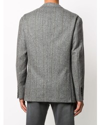 Blazer en laine gris Brunello Cucinelli