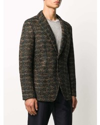 Blazer en laine imprimé multicolore Etro