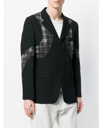 Blazer en laine imprimé noir Comme Des Garçons Pre-Owned