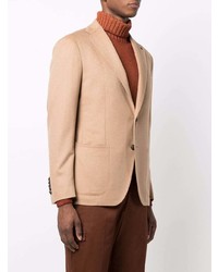 Blazer en laine marron clair Tagliatore