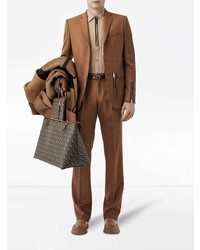 Blazer en laine marron clair Burberry