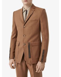 Blazer en laine marron clair Burberry