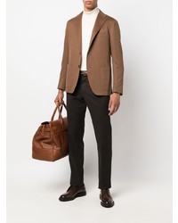 Blazer en laine marron clair Tagliatore