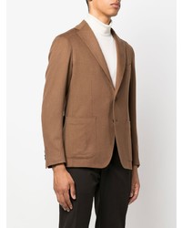 Blazer en laine marron clair Tagliatore