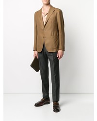 Blazer en laine marron clair Tagliatore