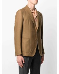 Blazer en laine marron clair Tagliatore