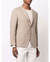 Blazer en laine marron clair Boglioli