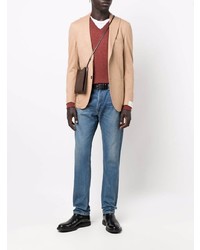 Blazer en laine marron clair Eleventy