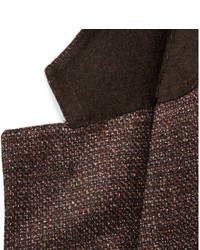 Blazer en laine marron foncé Canali