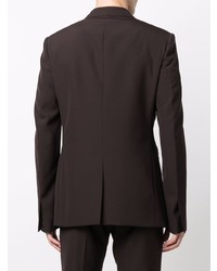 Blazer en laine marron foncé Givenchy