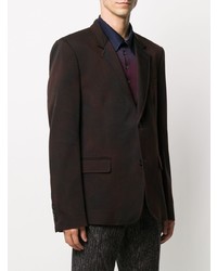 Blazer en laine marron foncé Missoni