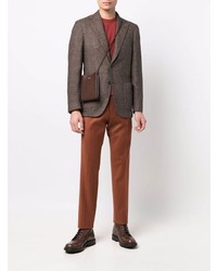 Blazer en laine marron Lardini