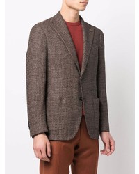 Blazer en laine marron Lardini