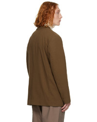 Blazer en laine marron Lemaire