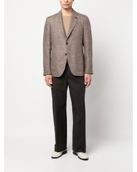 Blazer en laine marron Lardini