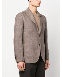 Blazer en laine marron Lardini