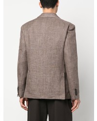 Blazer en laine marron Lardini