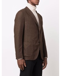 Blazer en laine marron Boglioli