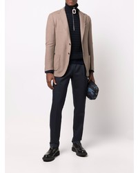 Blazer en laine marron Dell'oglio