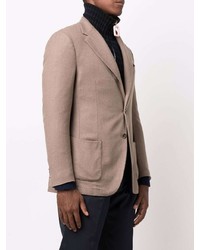 Blazer en laine marron Dell'oglio