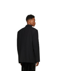 Blazer en laine noir Vetements