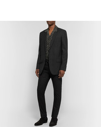 Blazer en laine noir Saint Laurent