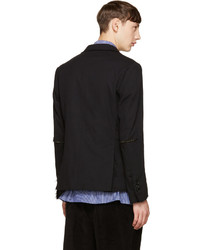 Blazer en laine noir MSGM