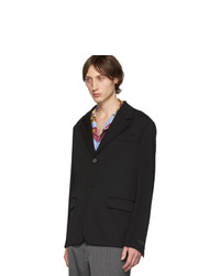 Blazer en laine noir Prada