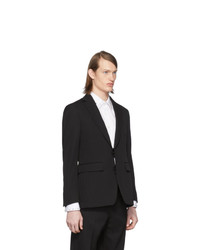 Blazer en laine noir Burberry