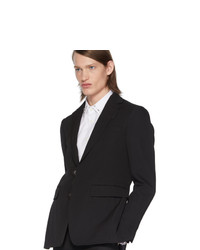 Blazer en laine noir Burberry