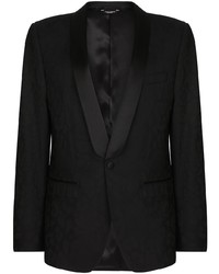 Blazer en laine noir Dolce & Gabbana