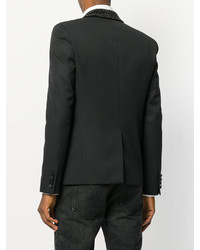 Blazer en laine noir Saint Laurent